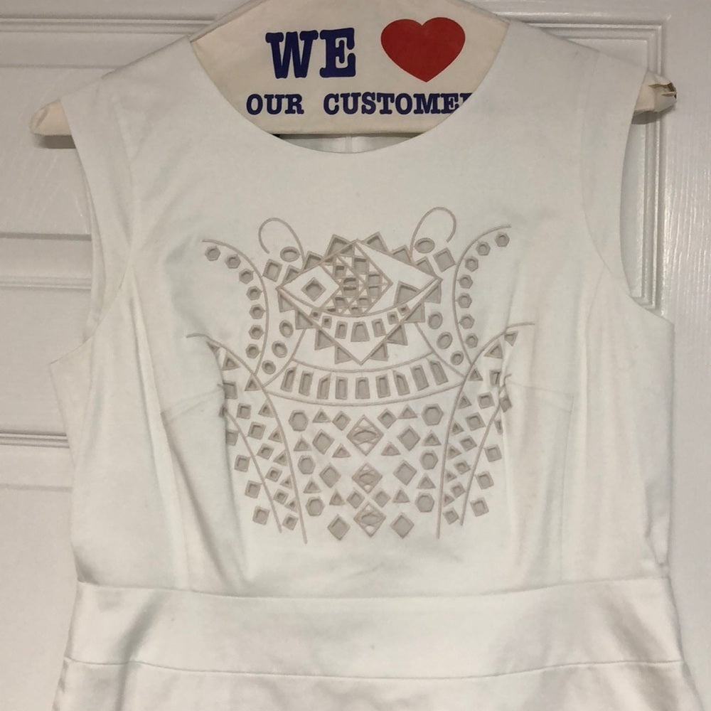 Lafayette 148 Size 8 White Dress