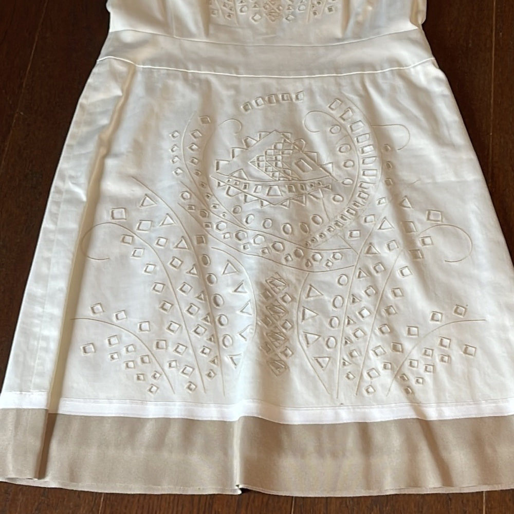 Lafayette 148 Size 8 White Dress