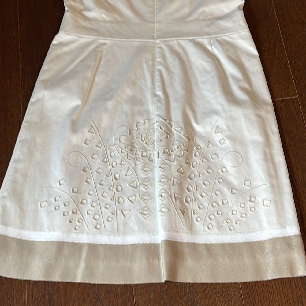 Lafayette 148 Size 8 White Dress