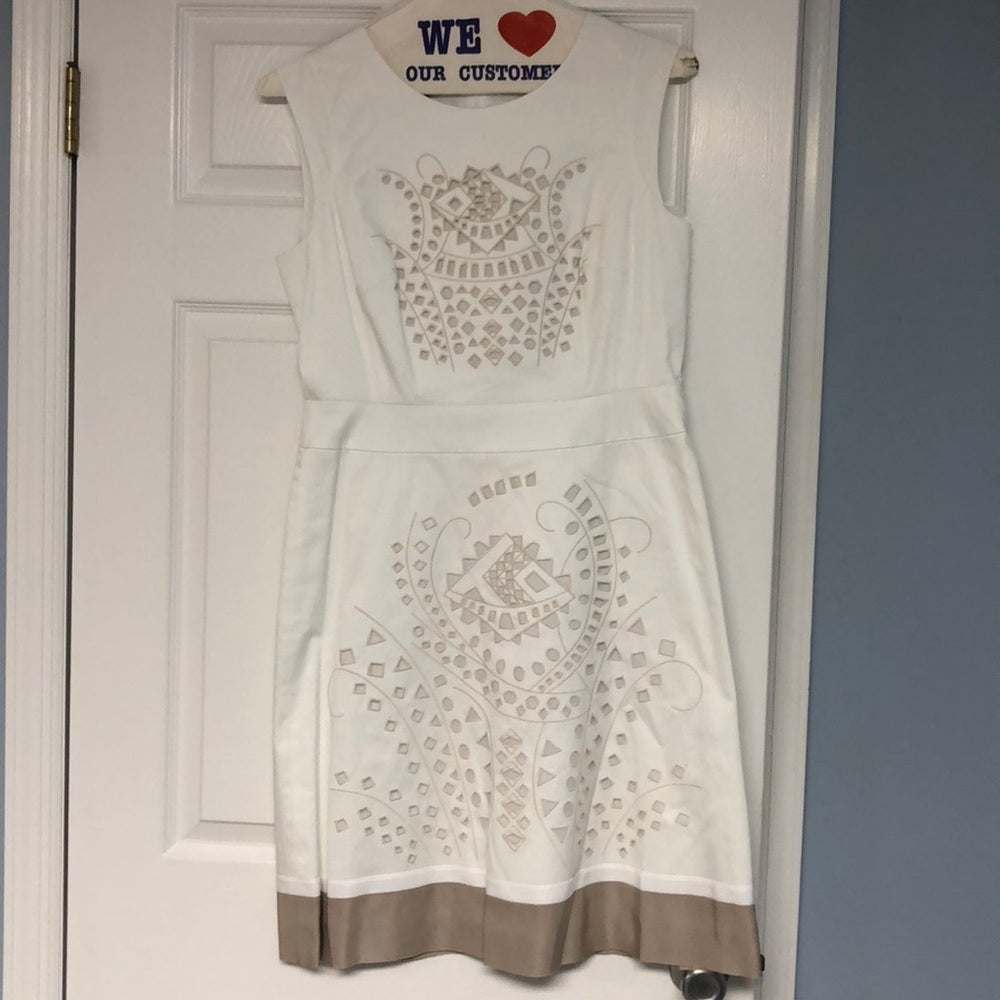 Lafayette 148 Size 8 White Dress
