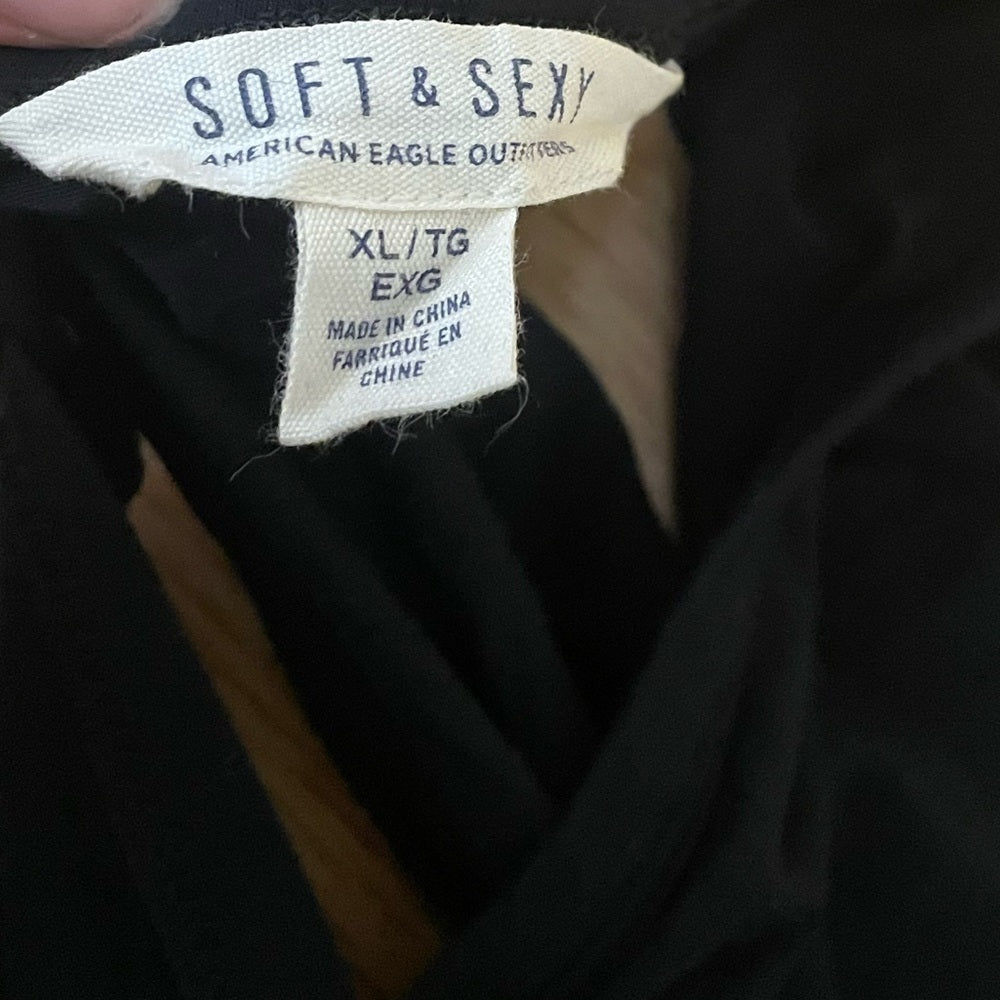 Soft & Sexy Black Tank Top Dress Size XL