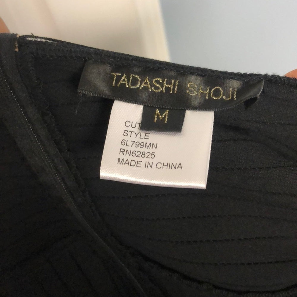 Tadashi Shoji Size M Black Knit Dress Size Medium