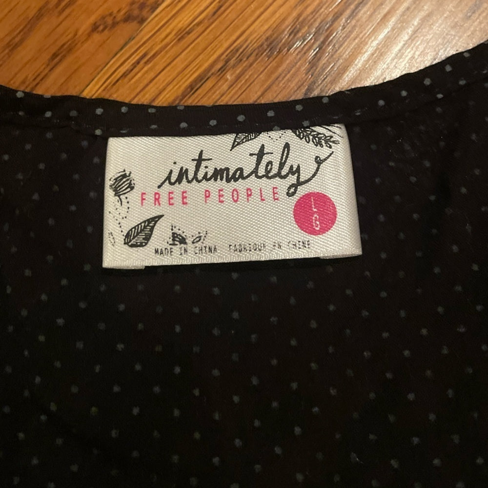 Free People Black and Grey Tank Top Dress Size Large