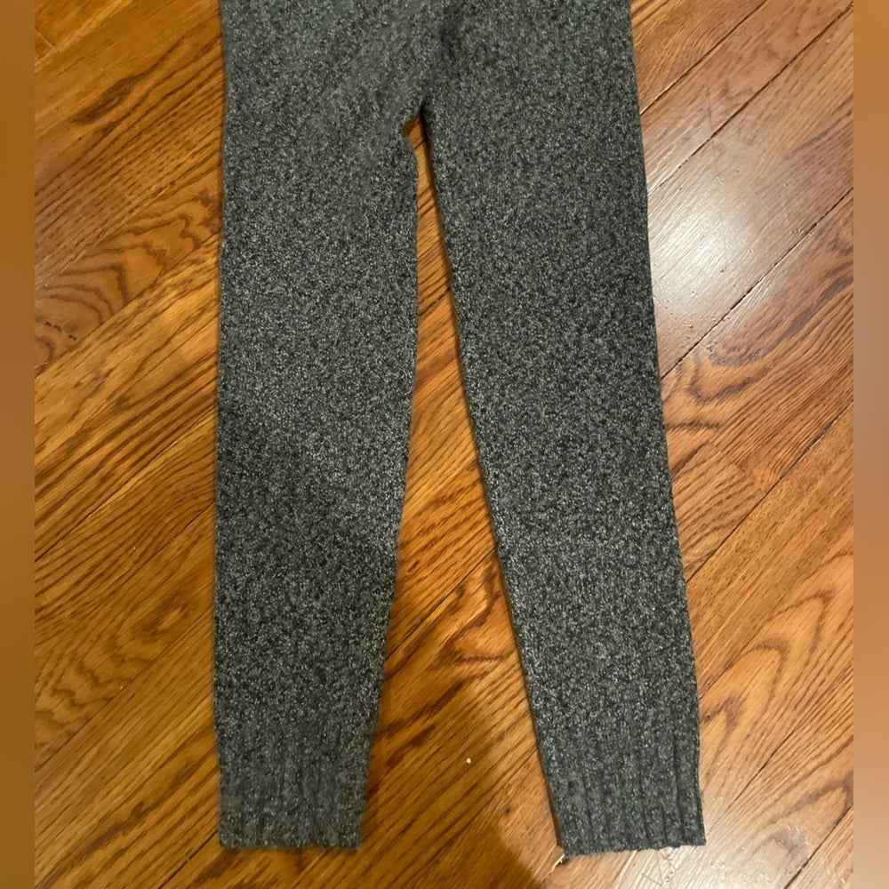Zara Fuzzy Grey Leggings Size Medium