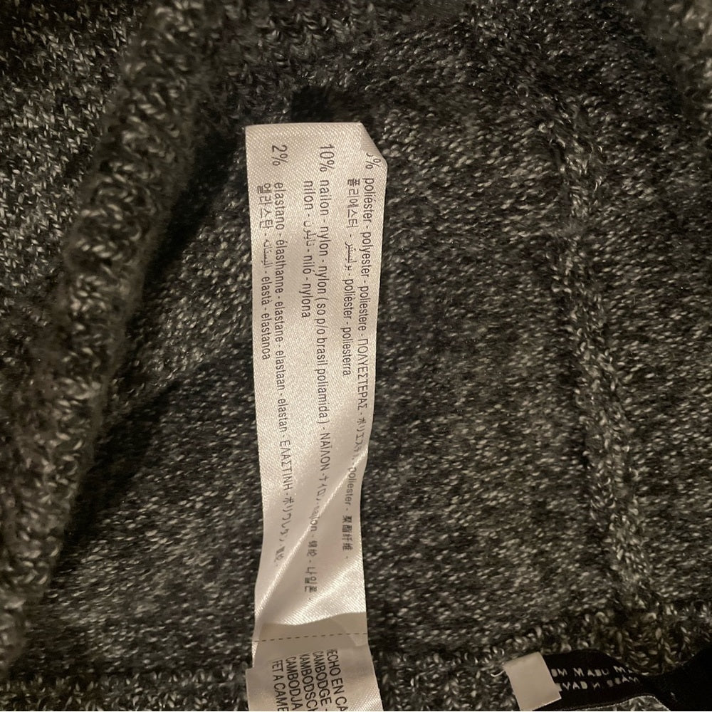 Zara Fuzzy Grey Leggings Size Medium