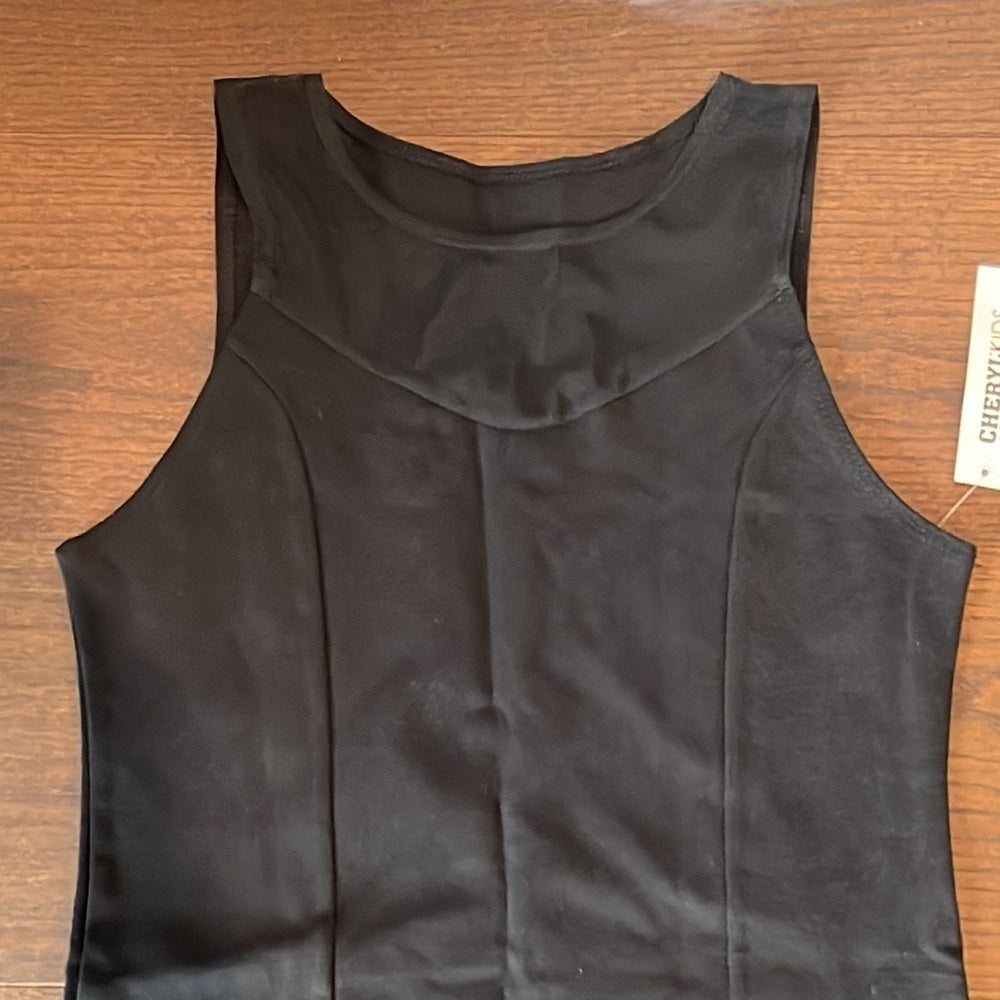 NWT Cheryl Kids Girls Black Dress Size 16