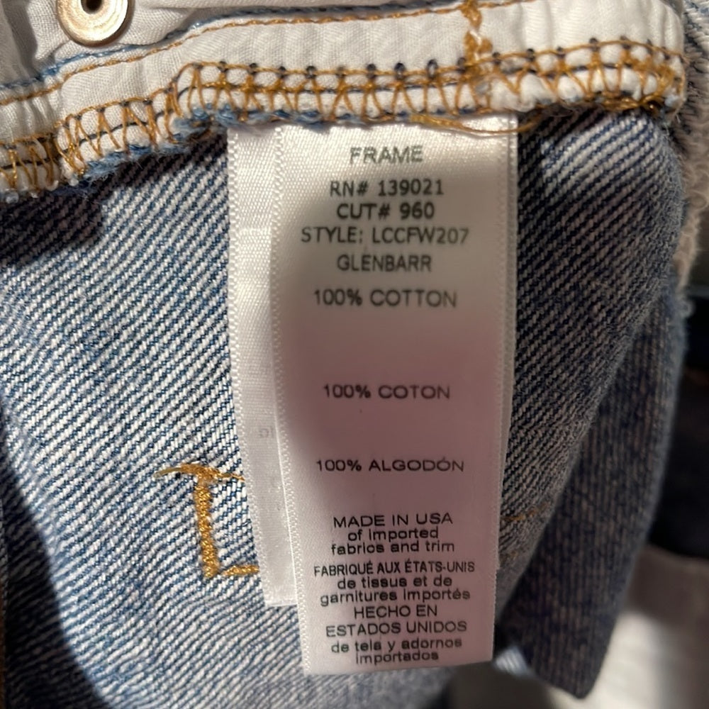 Frame Jean Shorts Size 28 Le Cutoff