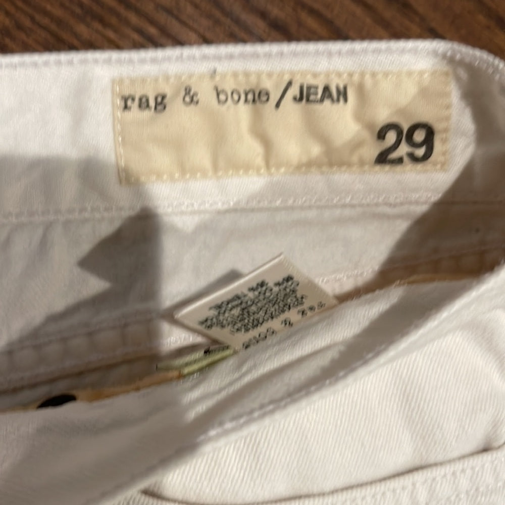 Rag & Bone White Jeans Shorts Size 29
