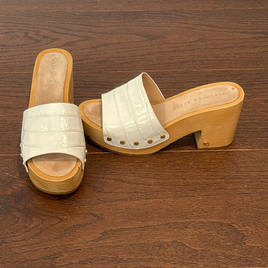 Veronica Beard Hannalee Clog in White Size 6