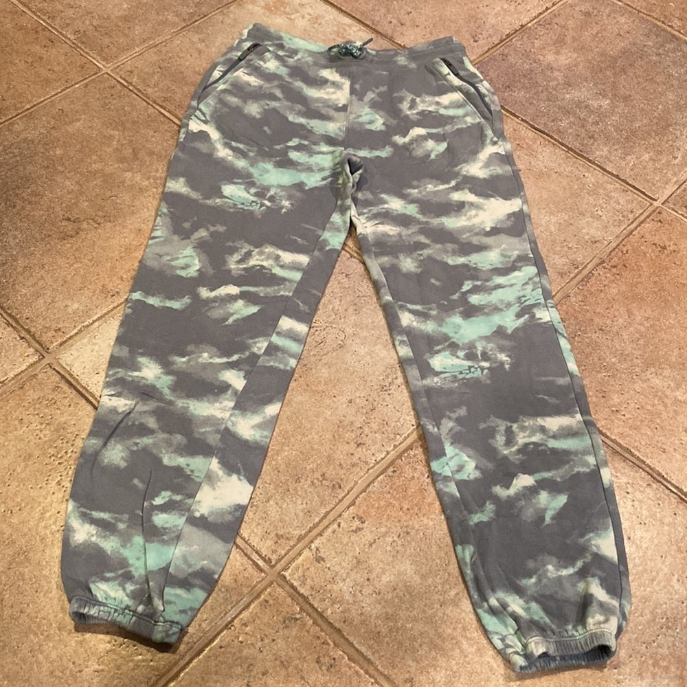 Athleta Girl Gray and Blue Sweatpants Size XL