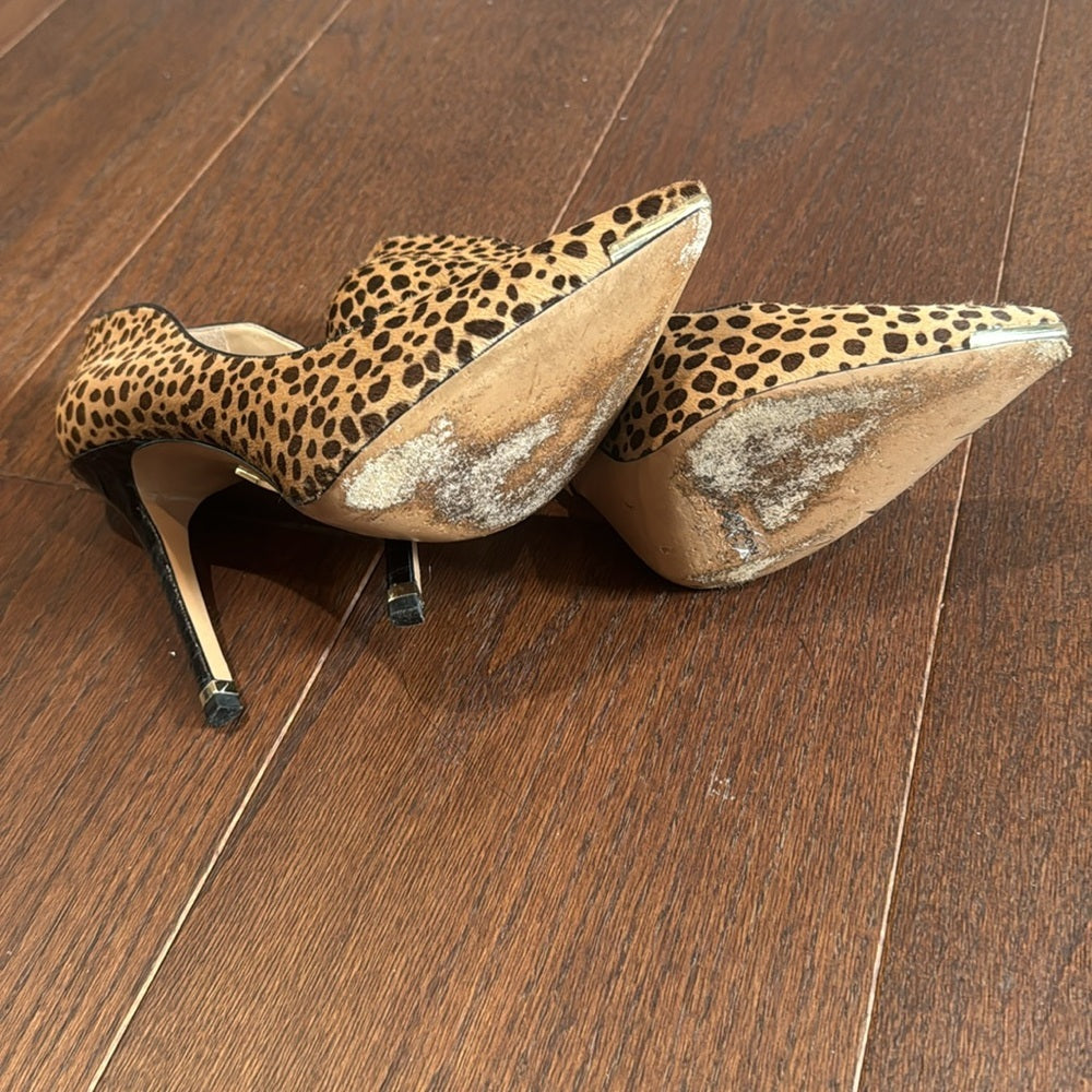 Michael Kors Animal Print Brown/Black Heels Size 40/10