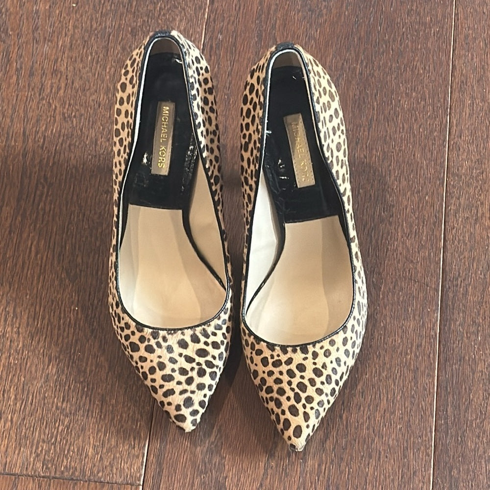 Michael Kors Animal Print Brown/Black Heels Size 40/10