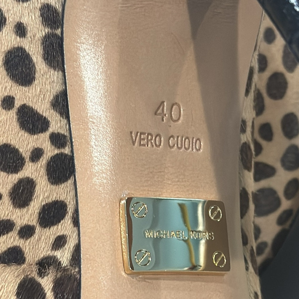 Michael Kors Animal Print Brown/Black Heels Size 40/10