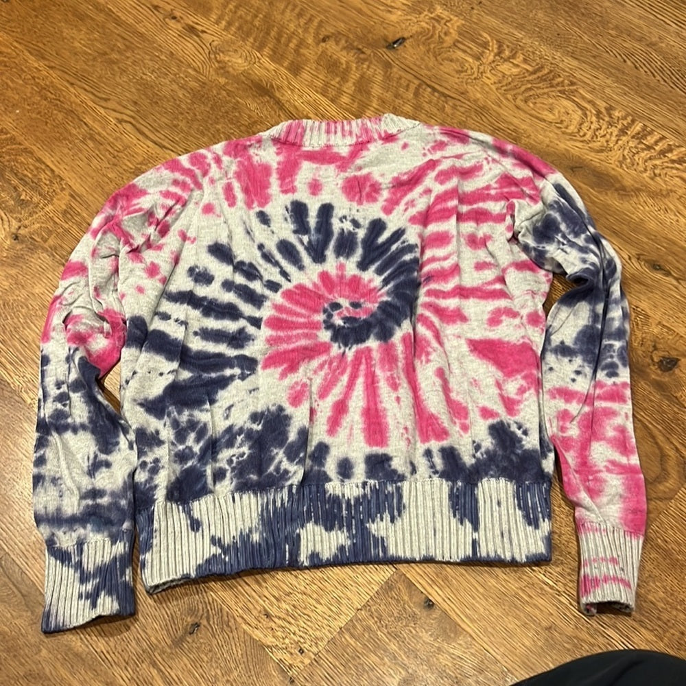 Central Park West Women’s Sweater Grey Blue and Purple Size Small