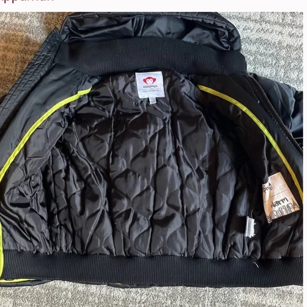 Boys Appaman Black Hooded Jacket Size 6