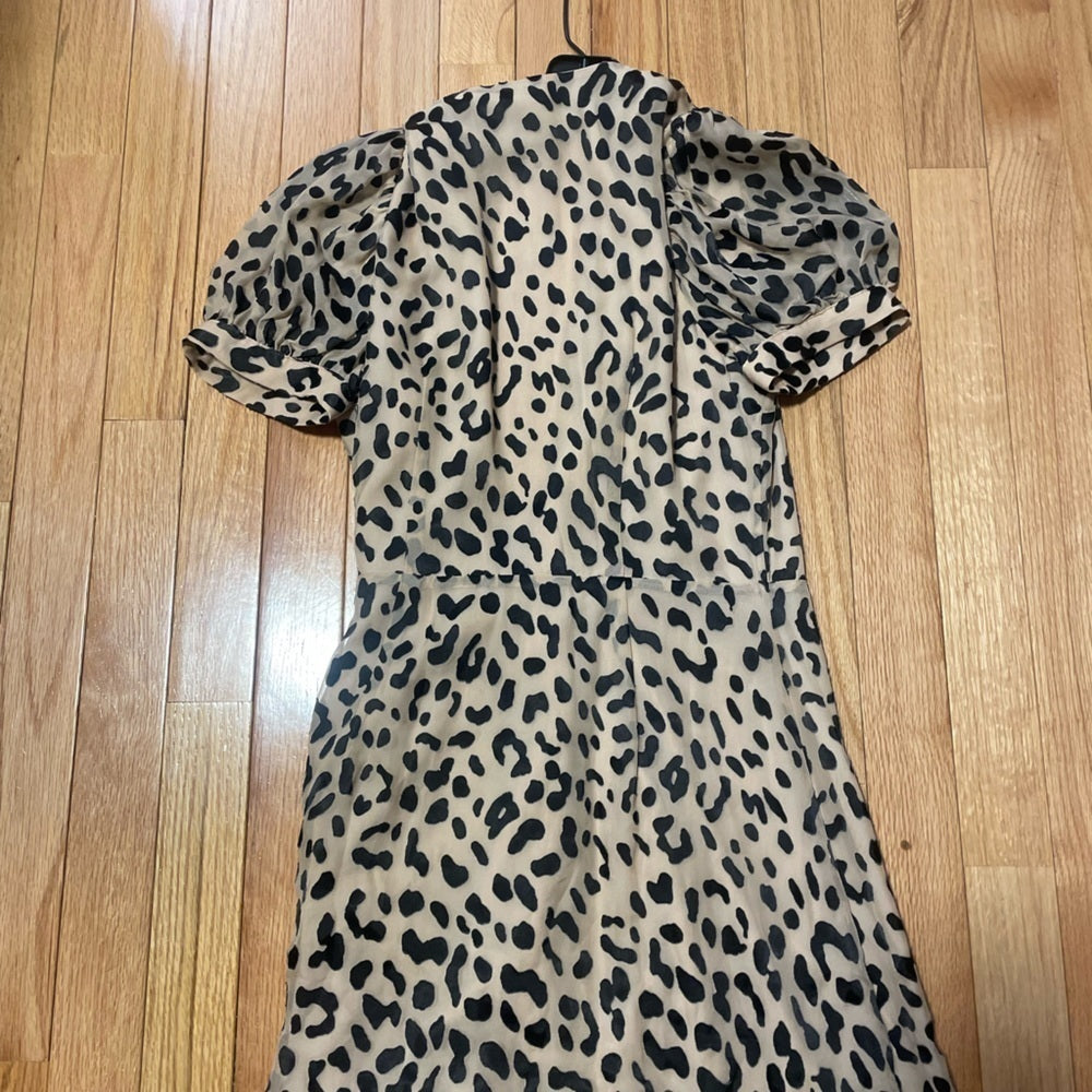 Alice + Olivia Cheetah Print Open Dress Size 2