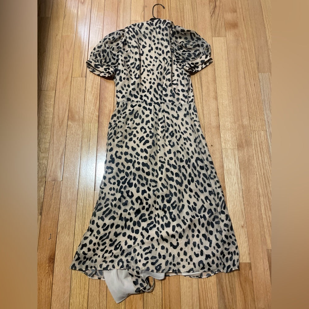Alice + Olivia Cheetah Print Open Dress Size 2