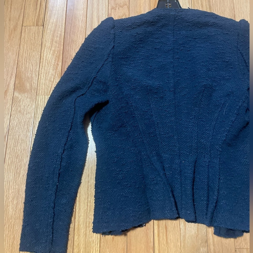 Rebecca Taylor Navy Zip Up Jacket Size 4