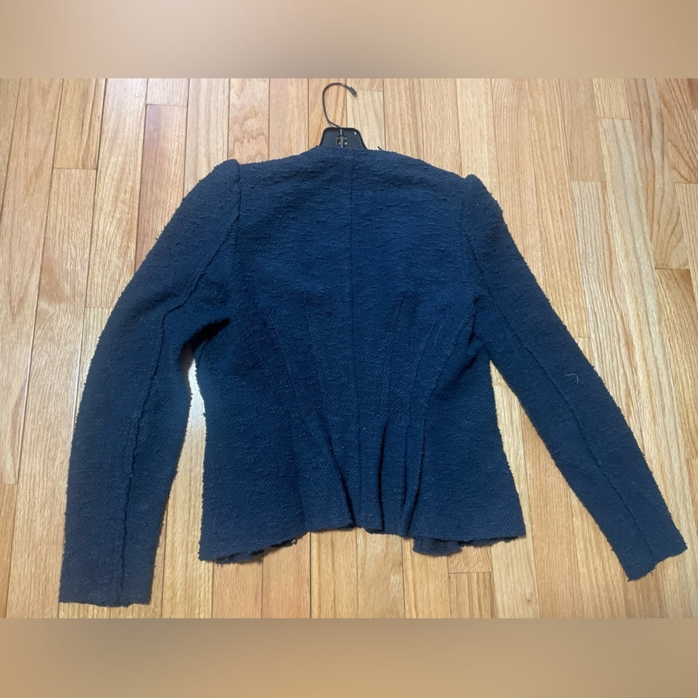 Rebecca Taylor Navy Zip Up Jacket Size 4