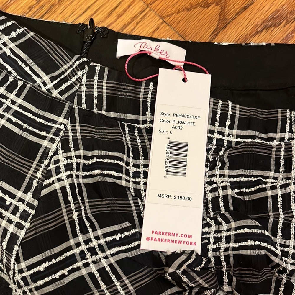 NWT Parker Woman’s Black and White Skirt Size 6