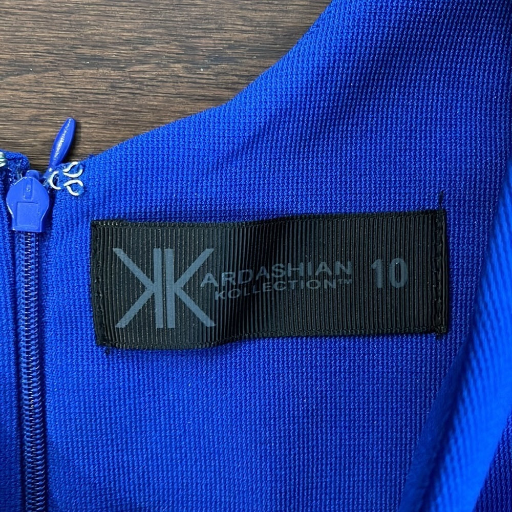 Kardashian Kollection Royal Blue Women’s Tight Mini Dress Size 10