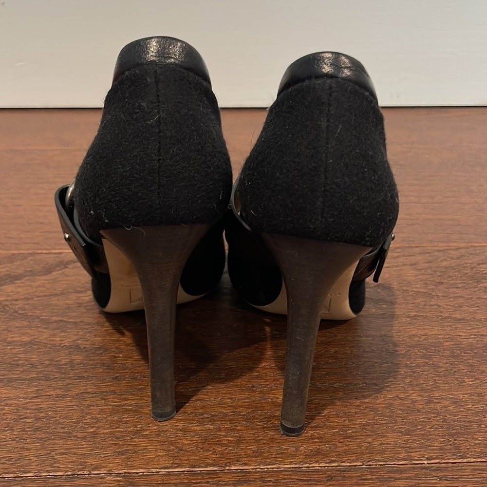 Reed Krakoff Women’s Black Fabric Mary Jane Heels Size 8.5