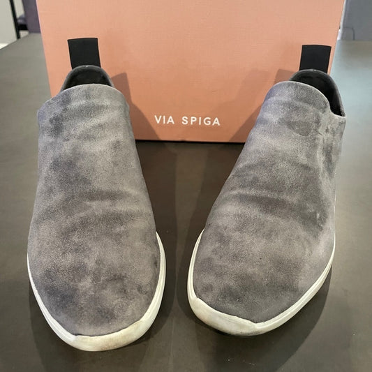 Via Spiga Grey Slip On Sneakers Size 8.5