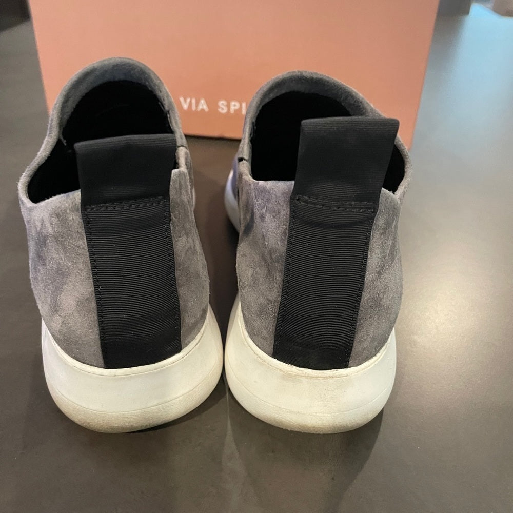 Via Spiga Grey Slip On Sneakers Size 8.5