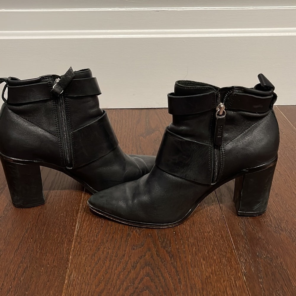 Schutz Black Booties Size 7.5