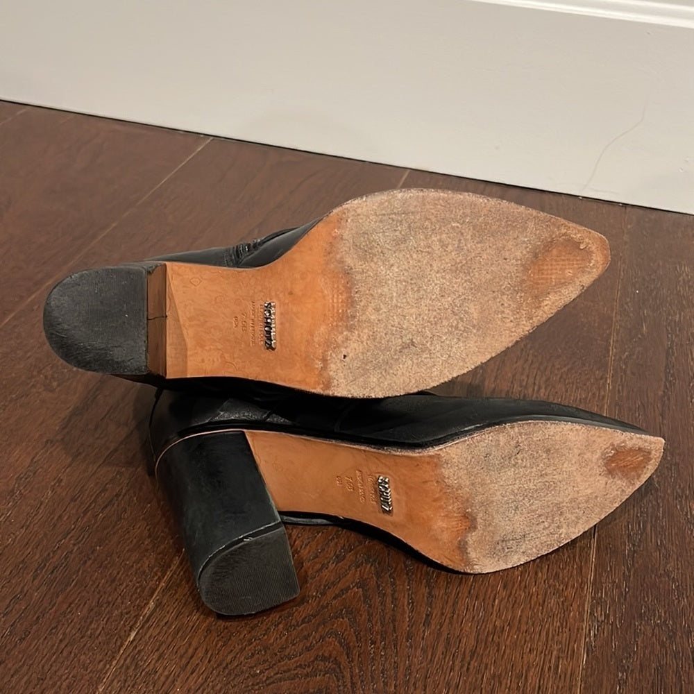 Schutz Black Booties Size 7.5