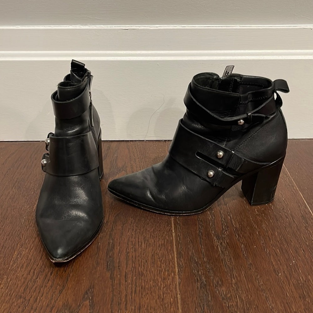 Schutz Black Booties Size 7.5