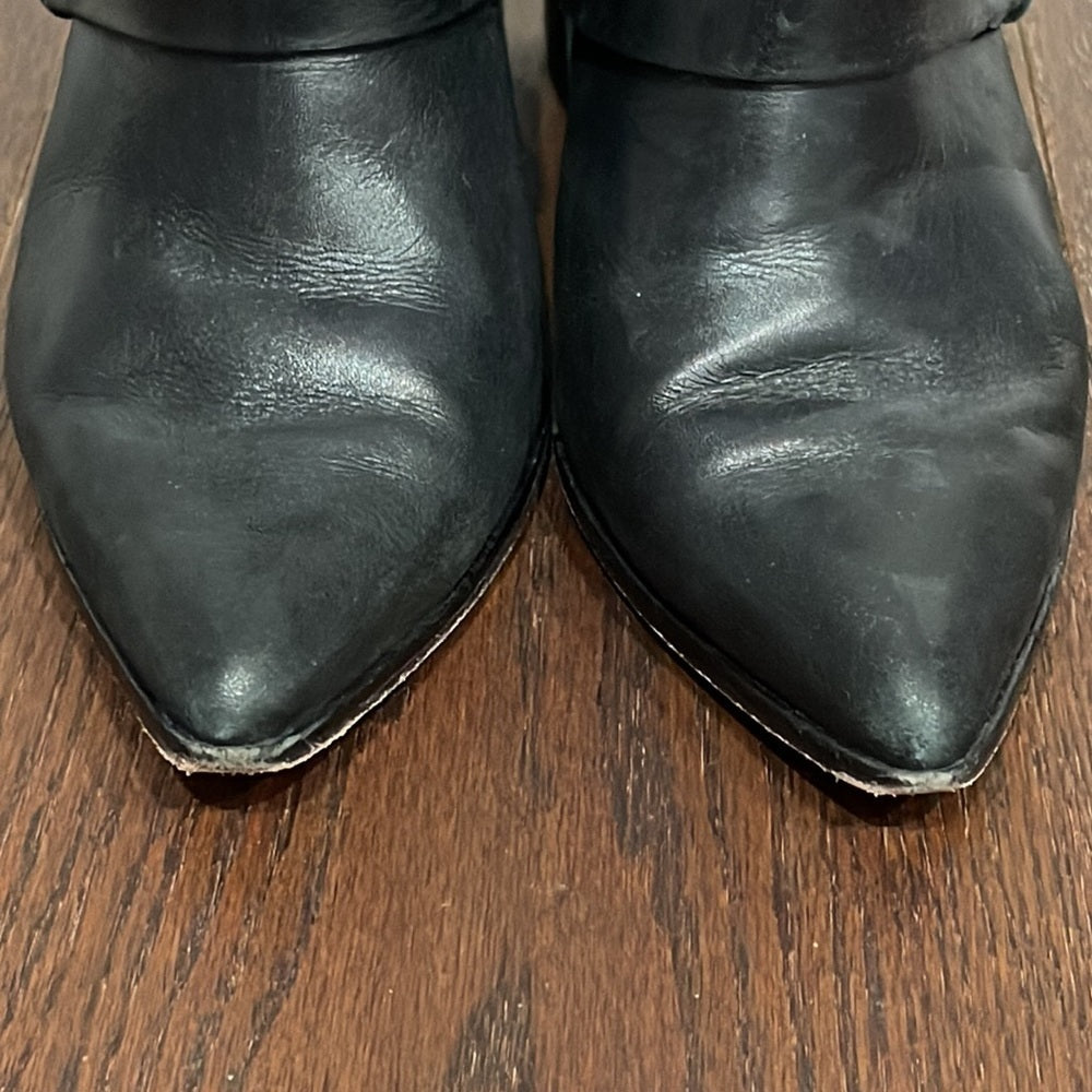 Schutz Black Booties Size 7.5