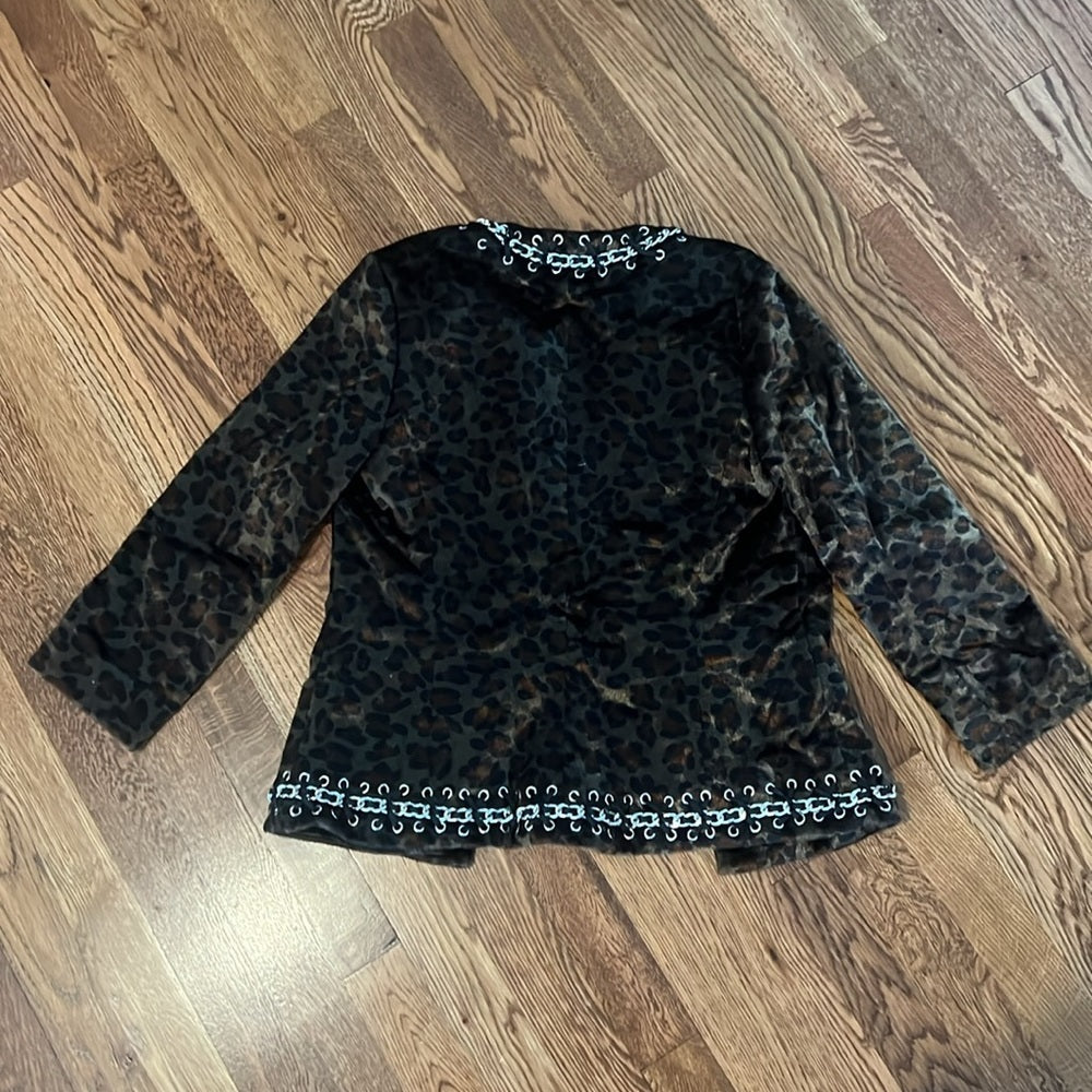 L’agence Women’s Cheetah Jacket Size 2