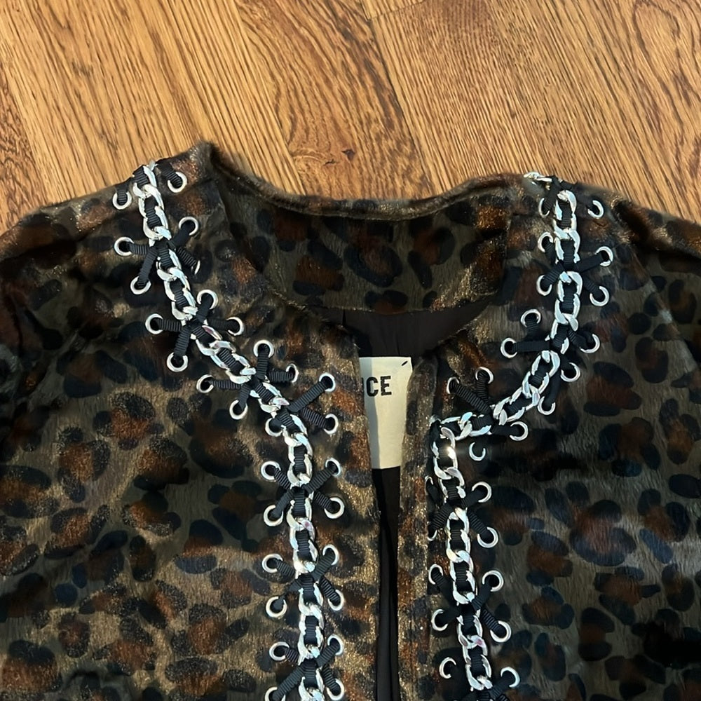 L’agence Women’s Cheetah Jacket Size 2
