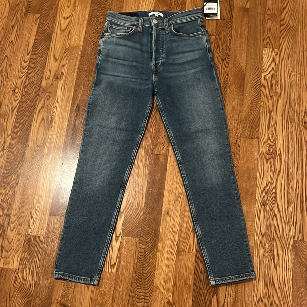 Re/Done Women’s Mid 90’s High Rise Ankle Crop Jeans Size 26