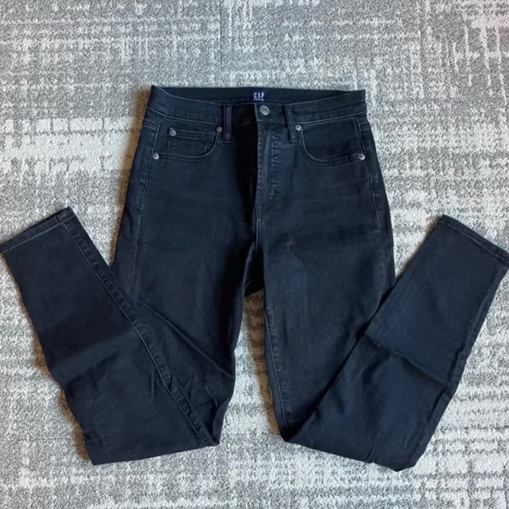 Gap Women’s True Skinny Black Jeans Size 27R