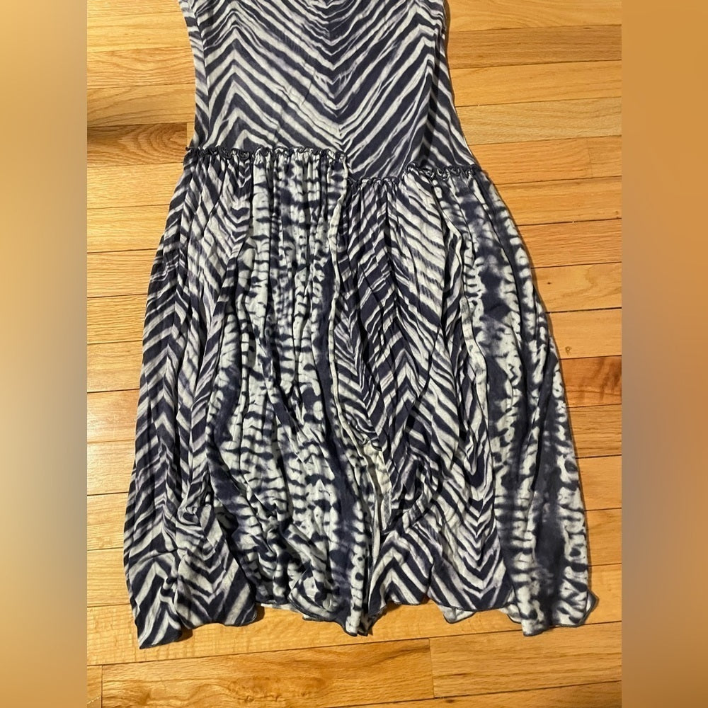 BCBGMAXAZRIA Black and White Tank Top Dress Size Medium