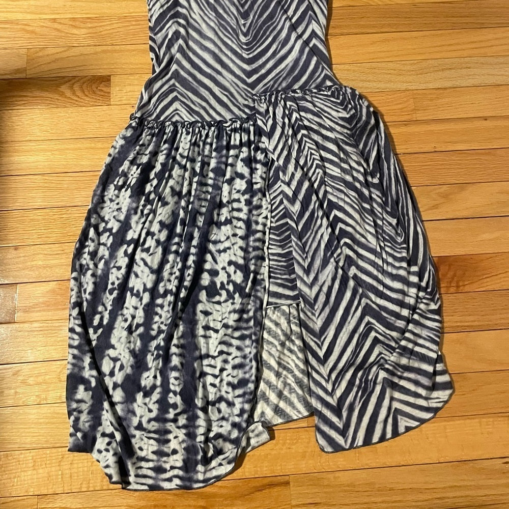 BCBGMAXAZRIA Black and White Tank Top Dress Size Medium
