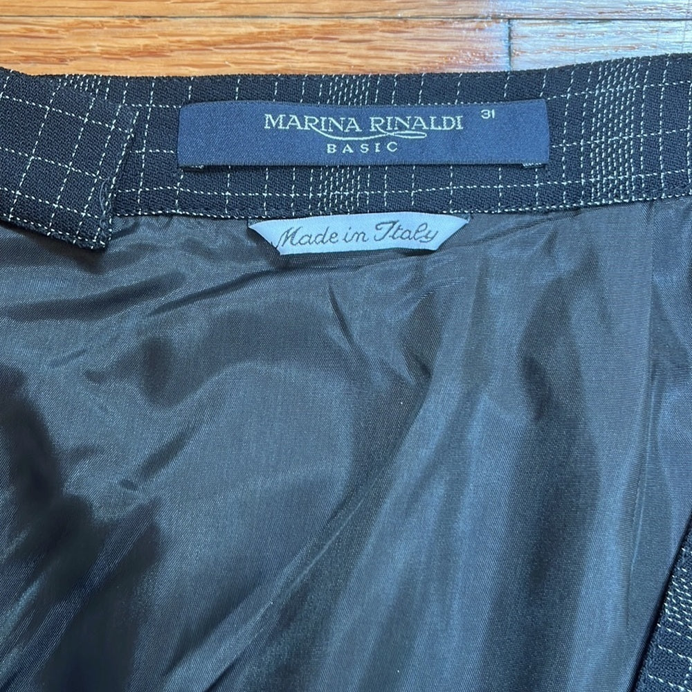 Plaid Marina Rinaldi Skirt Size 31