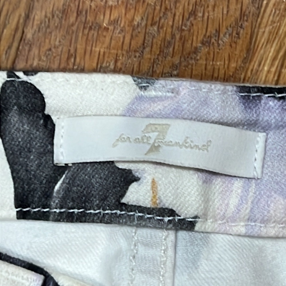 Women’s 7 For All Mankind Floral Jeans Size 28