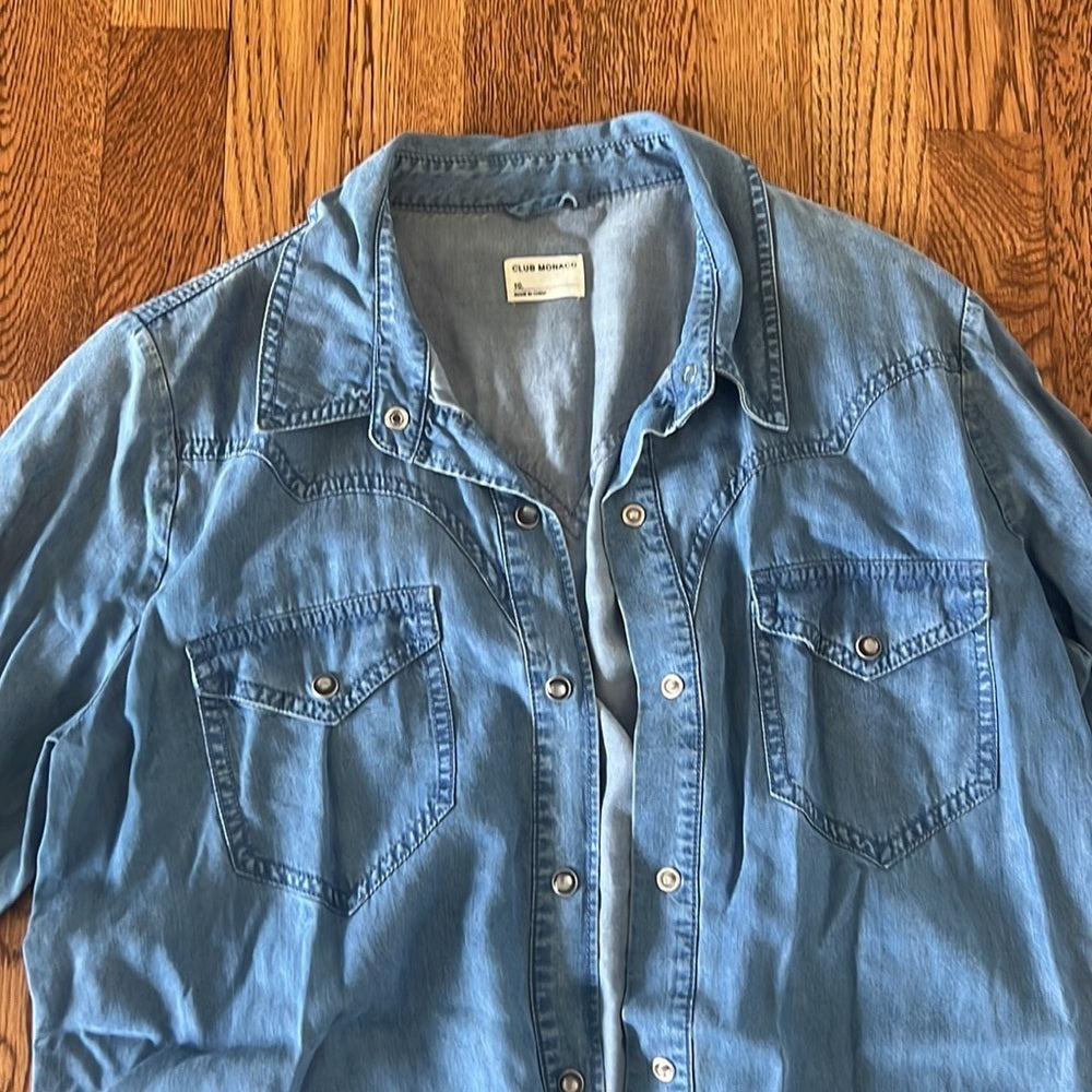 Club Monaco Woman’s Denim Dress Size 10
