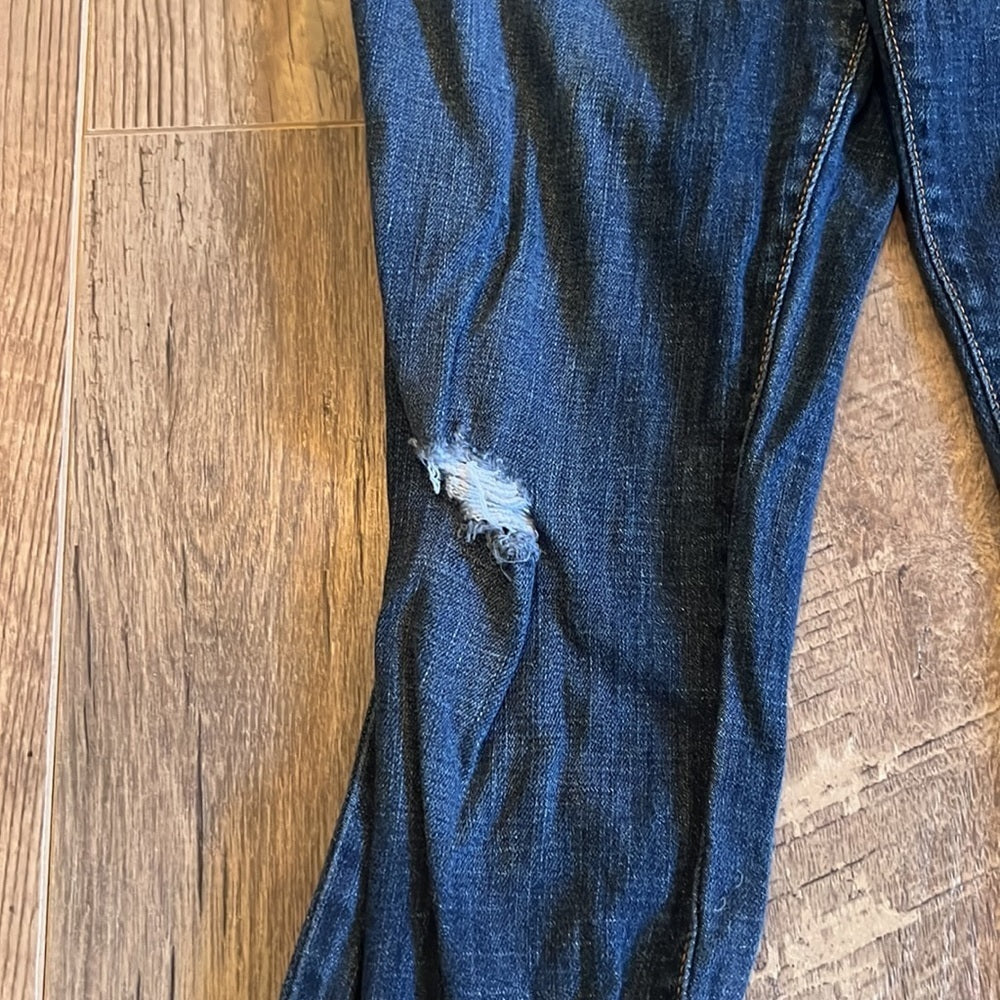 INDIGO Blue Woman’s Maternity Ripped Jeans Size Medium