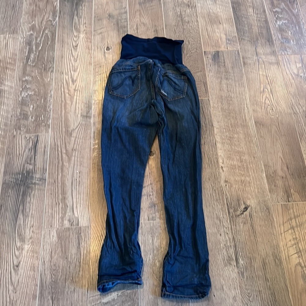 INDIGO Blue Woman’s Maternity Ripped Jeans Size Medium