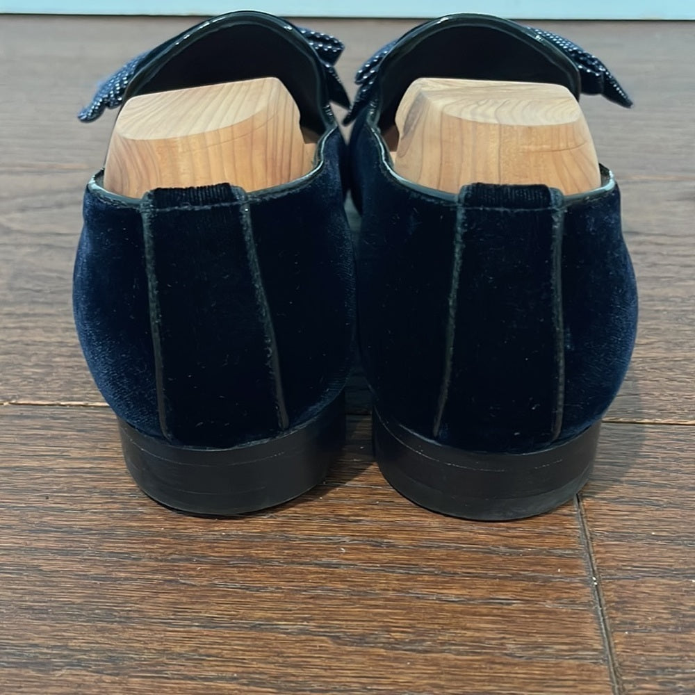 Louis Vuitton Men’s Navy Velvet Dress Shoes Size 6.5