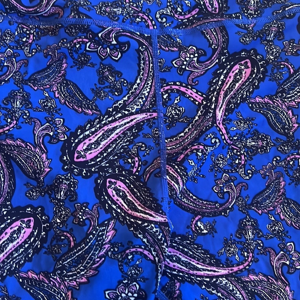 NWT Coolibar Woman’s Blue Swim Shorts With Design Size Extra Large