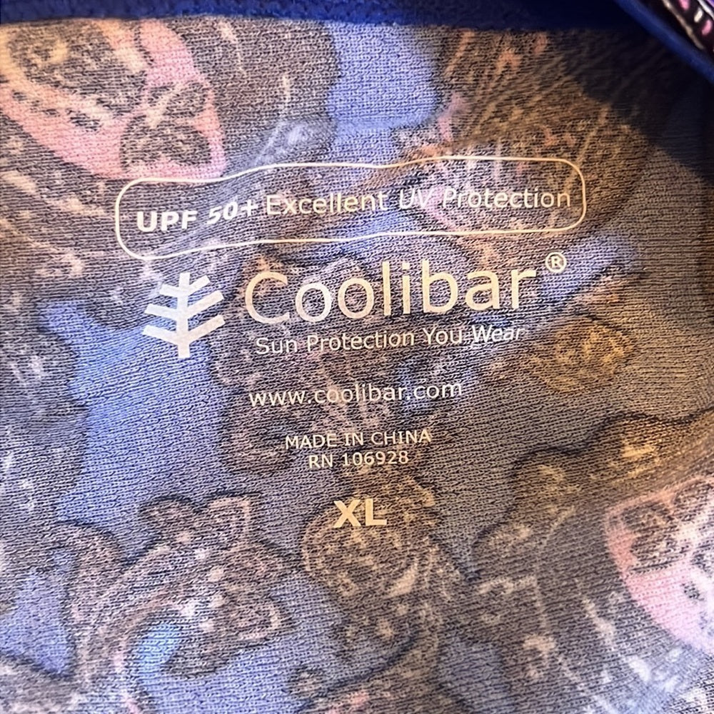 NWT Coolibar Woman’s Blue Swim Shorts With Design Size Extra Large