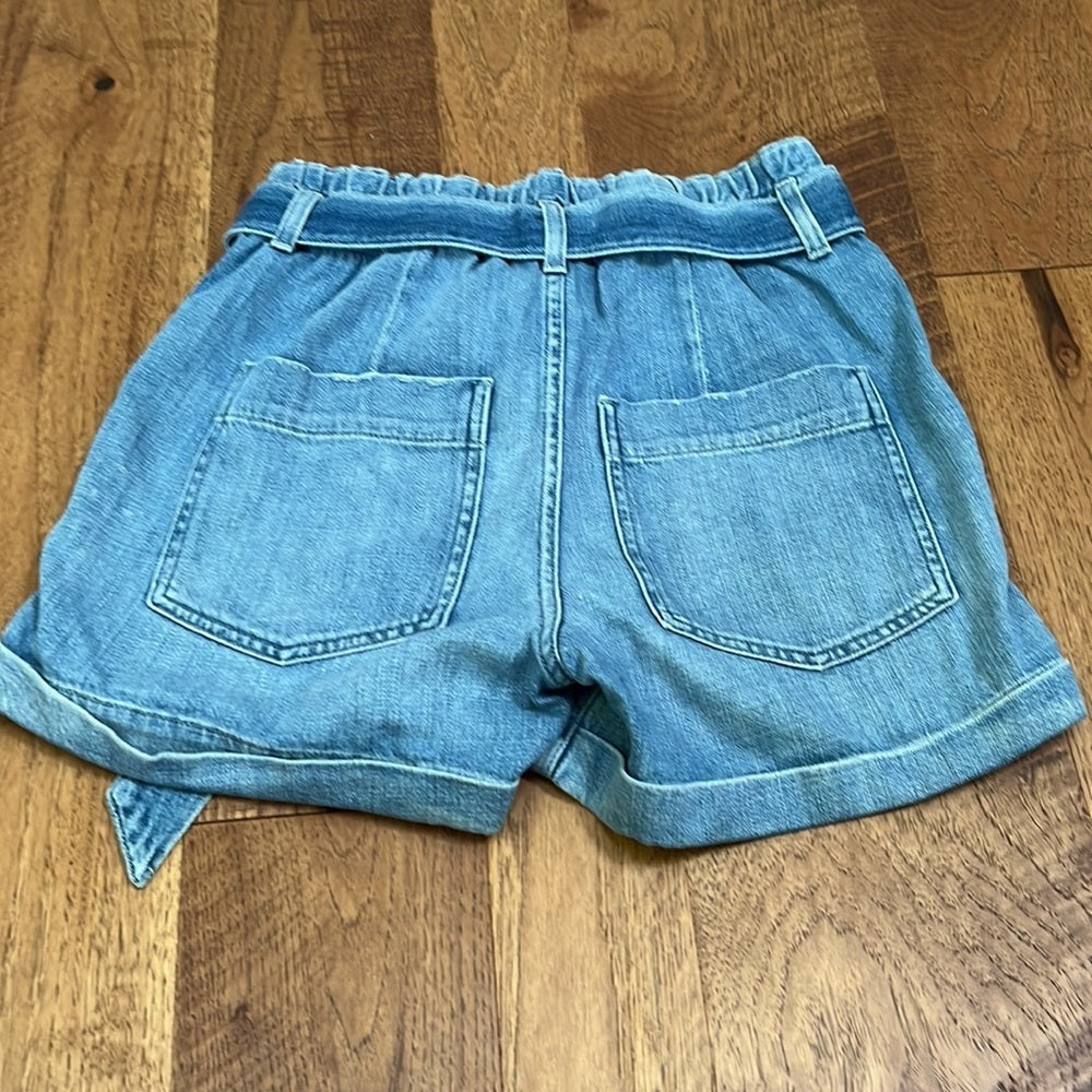 AMO Women’s Elastic Waist Light Denim Jean Shorts Size 25
