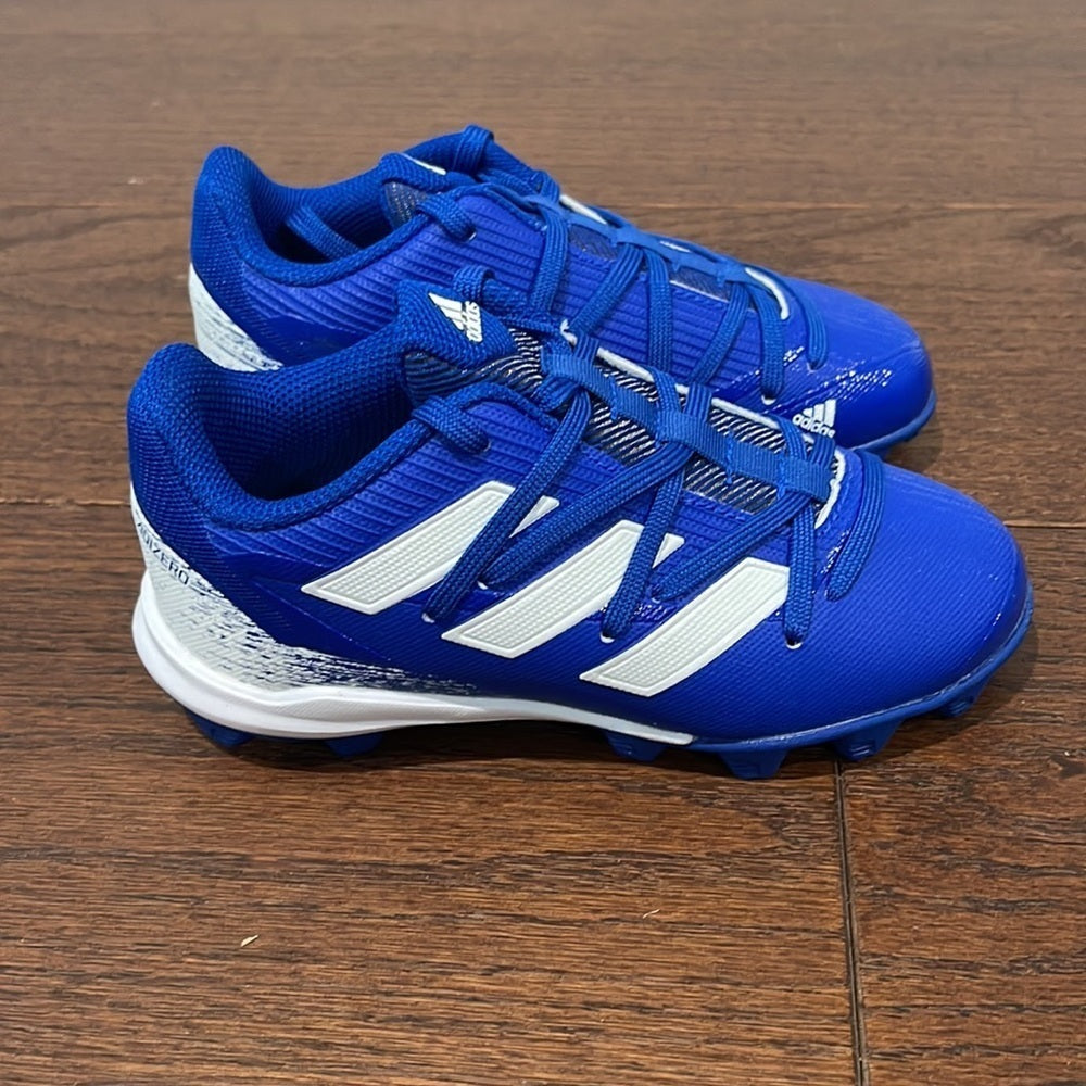 Adidas Boys Blue Afterburner 8 Baseball Cleats Size 13