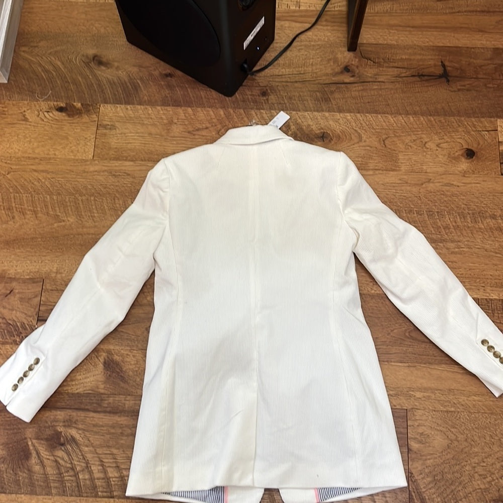 NWT J crew Women’s Off White Corduroy Blazer Size 2