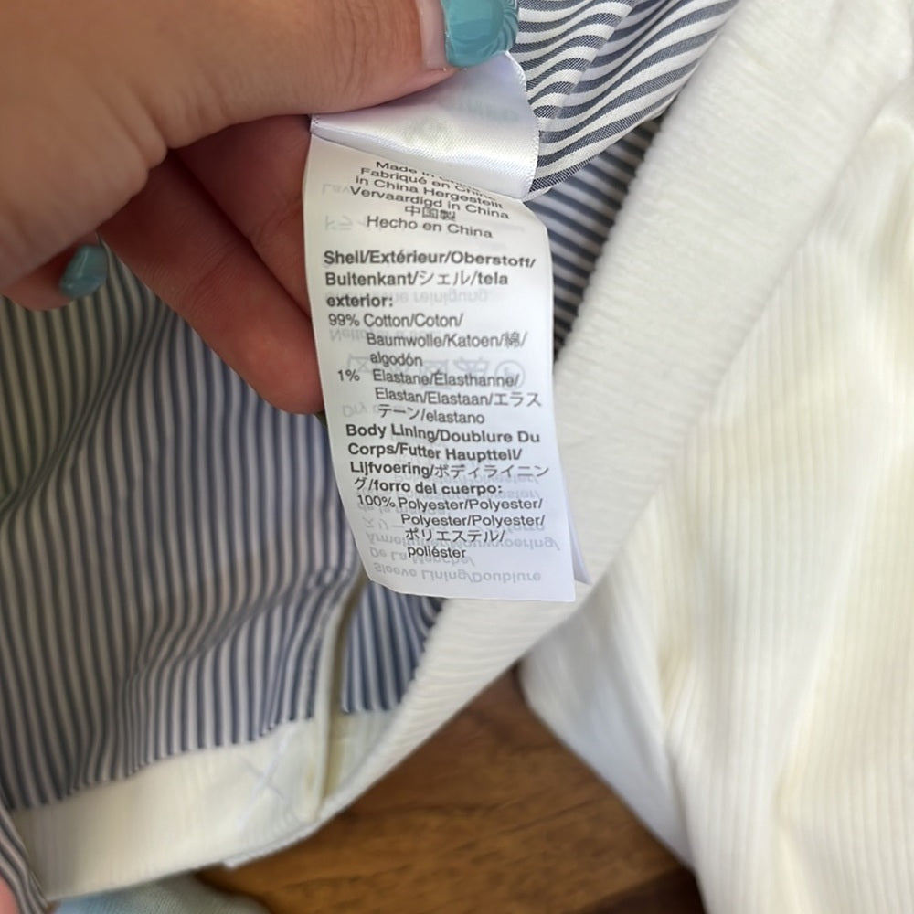 NWT J crew Women’s Off White Corduroy Blazer Size 2